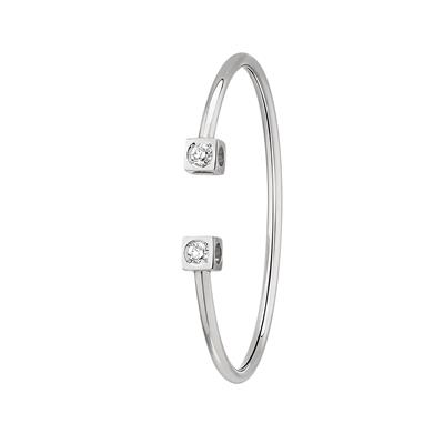 dinh van bracelet flex le cube diamant grand modèle pavé or blanc et diamants 5950euros